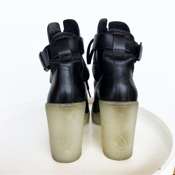 Alexander Wang Black and Cream Ankle Boots - Picture 6 of 12